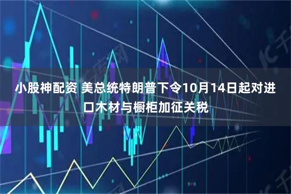 小股神配资 美总统特朗普下令10月14日起对进口木材与橱柜加征关税